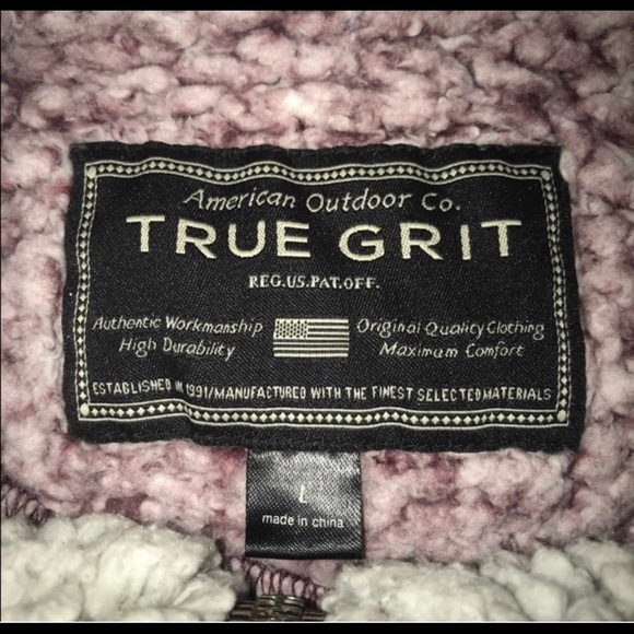 TRUE GRIT Sherpa pullover large - Picture 3 of 5